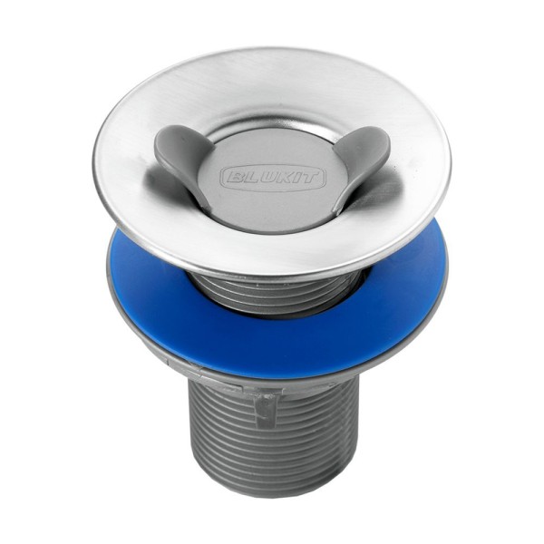 Encontraproduto.com.br - Válvula De Escoamento Blukit 7/8 Para Lavatório Inox