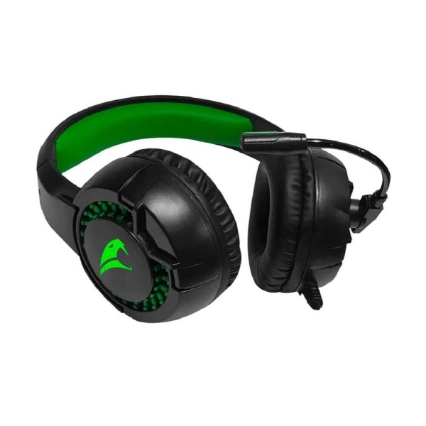 Encontraproduto.com.br - Headset Gamer Viper Pro Python 415 LED USB Preto e Verde