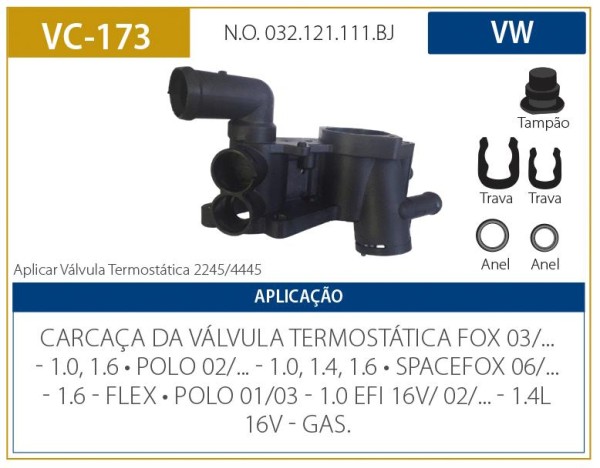 Carcaca Valvula Termostatica Fox 1.0 1.6 2003