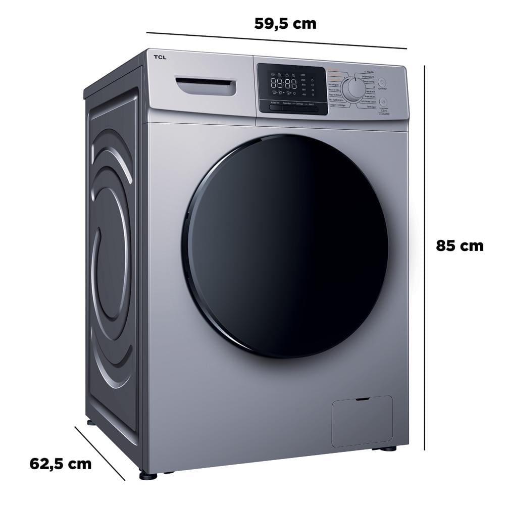 Encontraproduto.com.br - Lava e Seca TCL 11kg/7kg com Motor BLDC Inverter e Sistema Air Wash C311WDS - Prata