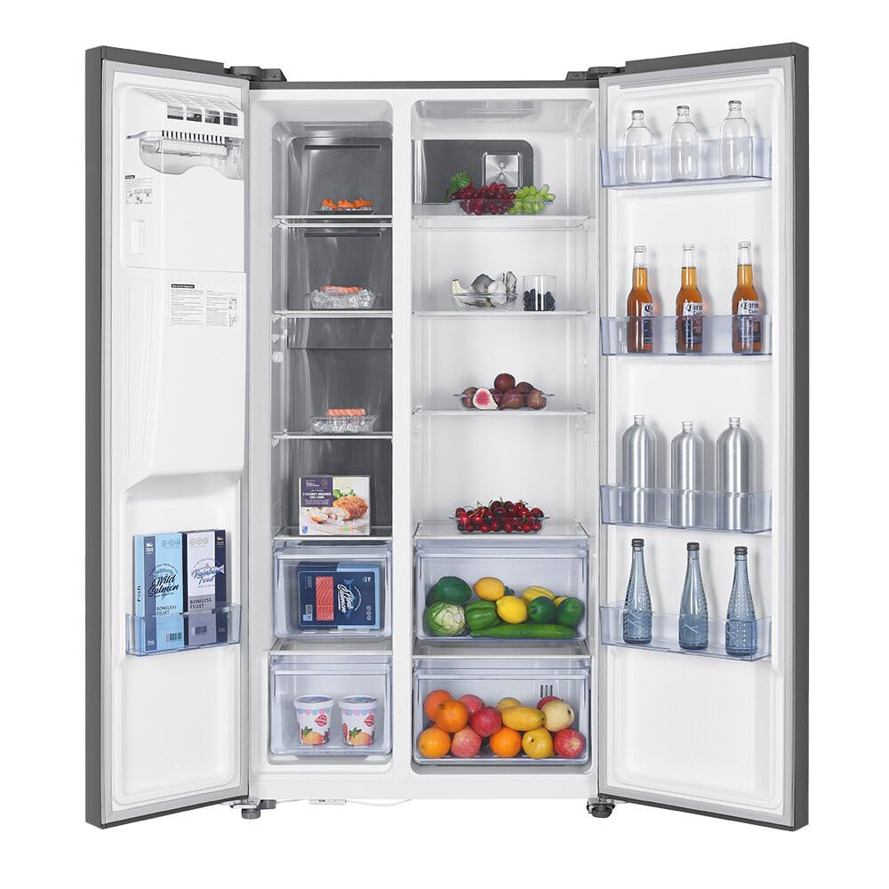 Encontraproduto.com.br - Geladeira Side By Side 516 Litros TCL C516SBIMN Inox 110V