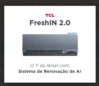 Encontraproduto.com.br - Ar Condicionado Split Hi Wall TCL Fresh 12000 BTU/h Quente e Frio Monofásico TAC-12CHFG2BI-INV – 220 Volts