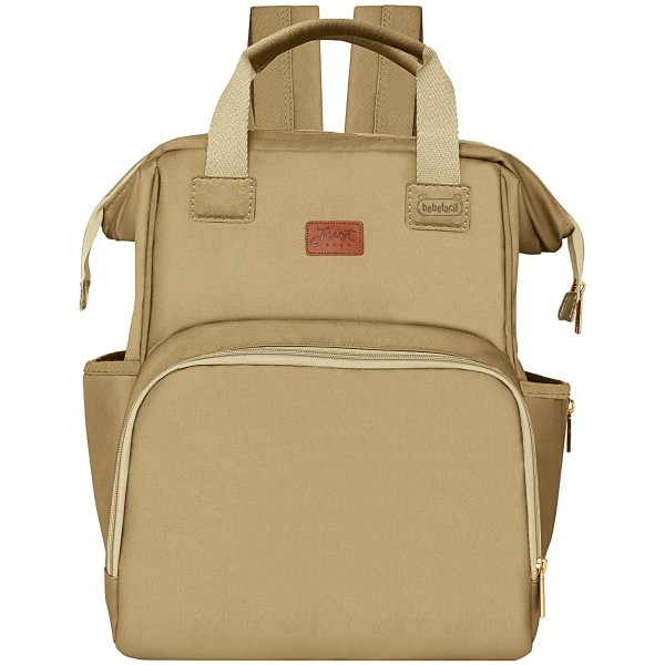Mochila Maternidade Multifuncional Vichy Bege - Just Baby