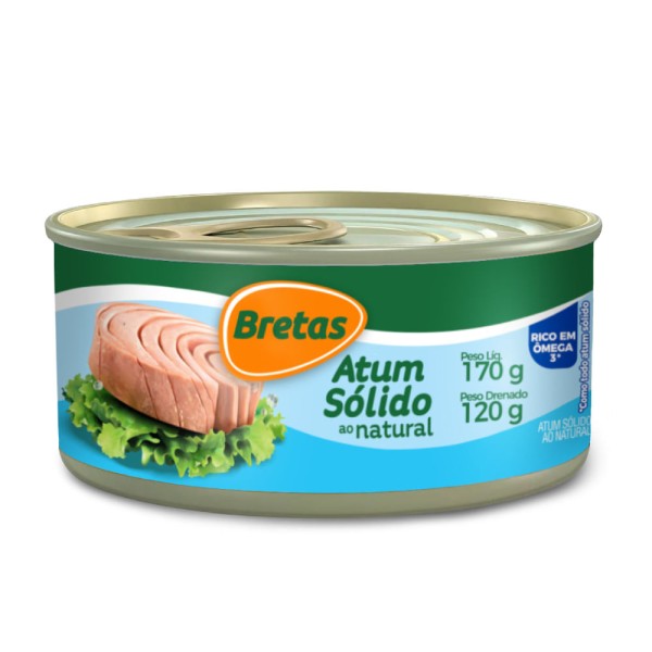 Encontraproduto.com.br - Atum Bretas Sólido em Água 170g