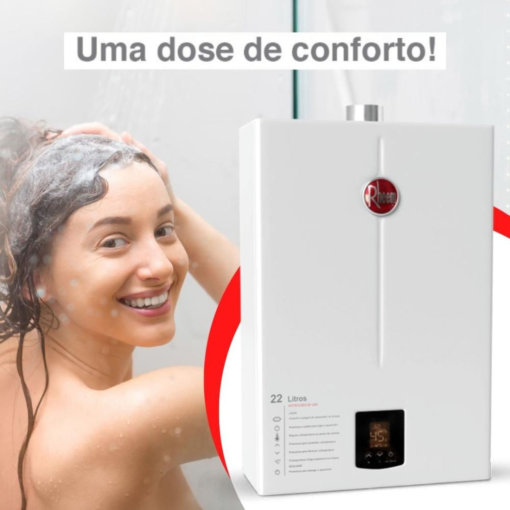 Encontraproduto.com.br - Aquecedor de Passagem Digital Rheem 22 L/min GLP RB3AP22PVPTIN – Bivolt