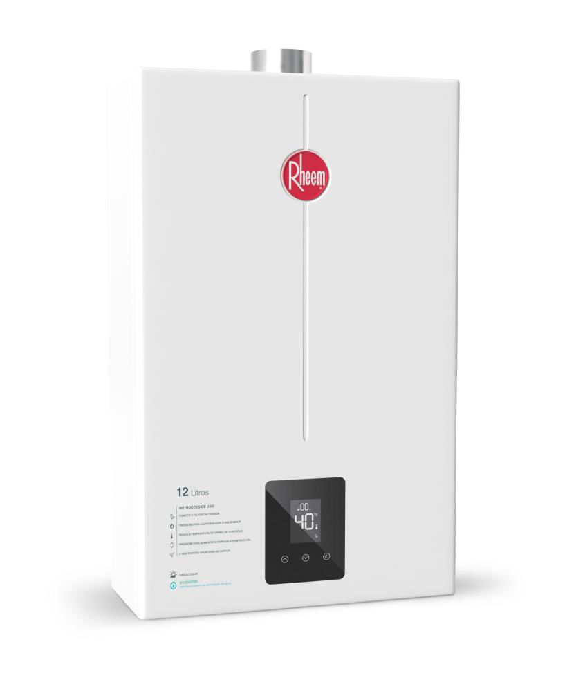 Encontraproduto.com.br - Aquecedor de Passagem a Gás 12L Digital GLP Rheem