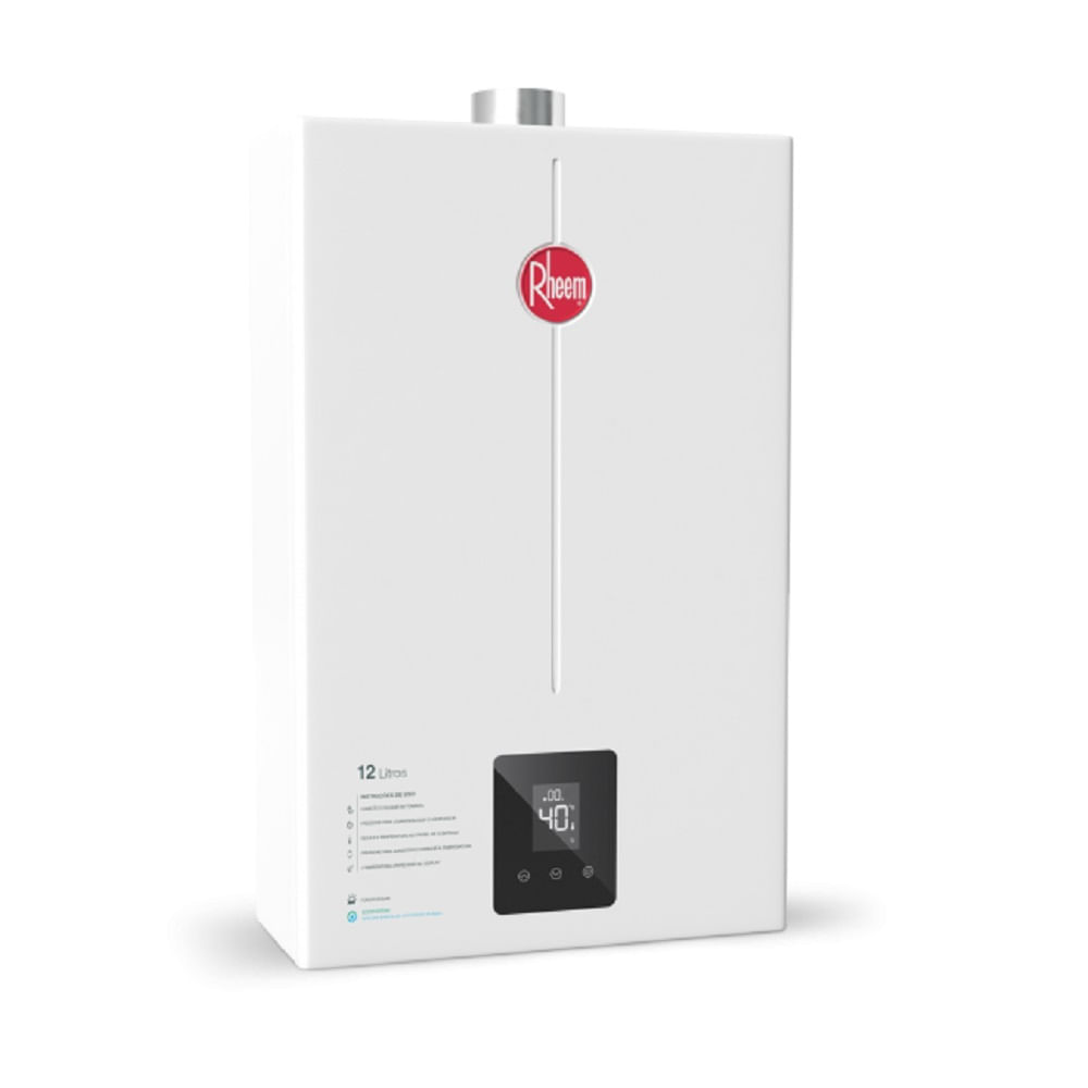 Encontraproduto.com.br - Aquecedor de Passagem a Gás 12L Digital GLP Rheem