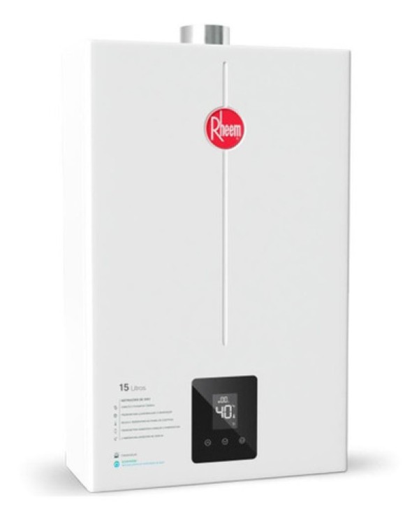 Aquecedor a Gás RB 15L Digital GLP Exaustão Forçada Bivolt Rheem