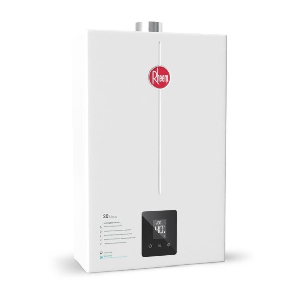 Encontraproduto.com.br - Aquecedor a Gás RB 20L GN Digital Exaustão Forçada Bivolt Rheem