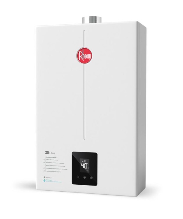 Encontraproduto.com.br - Aquecedor a Gás RB 20L GN Digital Exaustão Forçada Bivolt Rheem