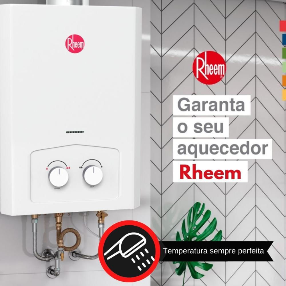 Encontraproduto.com.br - Aquecedor 7 litros mecânico com sensor de Fluxo GN Rheem