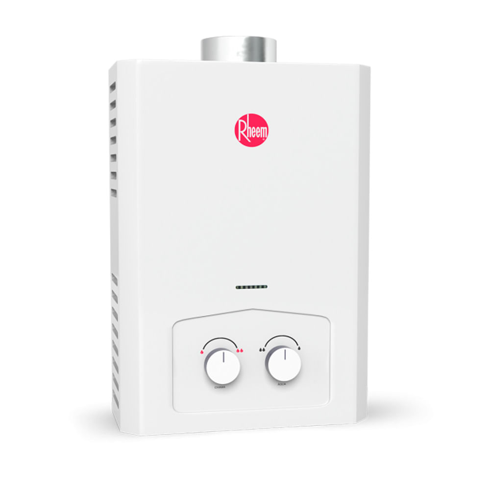 Encontraproduto.com.br - Aquecedor 7 litros mecânico com sensor de Fluxo GLP Rheem
