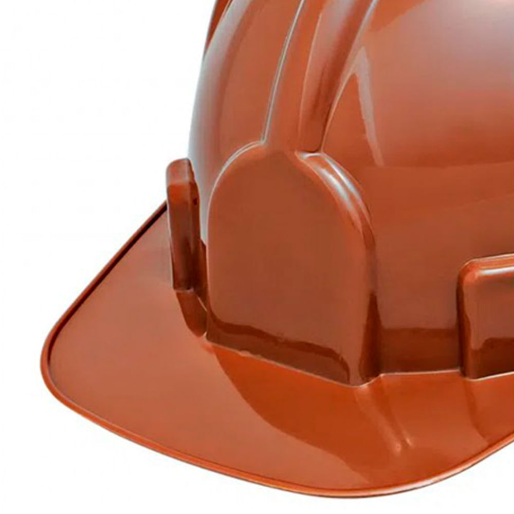 Encontraproduto.com.br - Capacete Deltaplus Aba Frontal Marrom Com Carneira Beryl