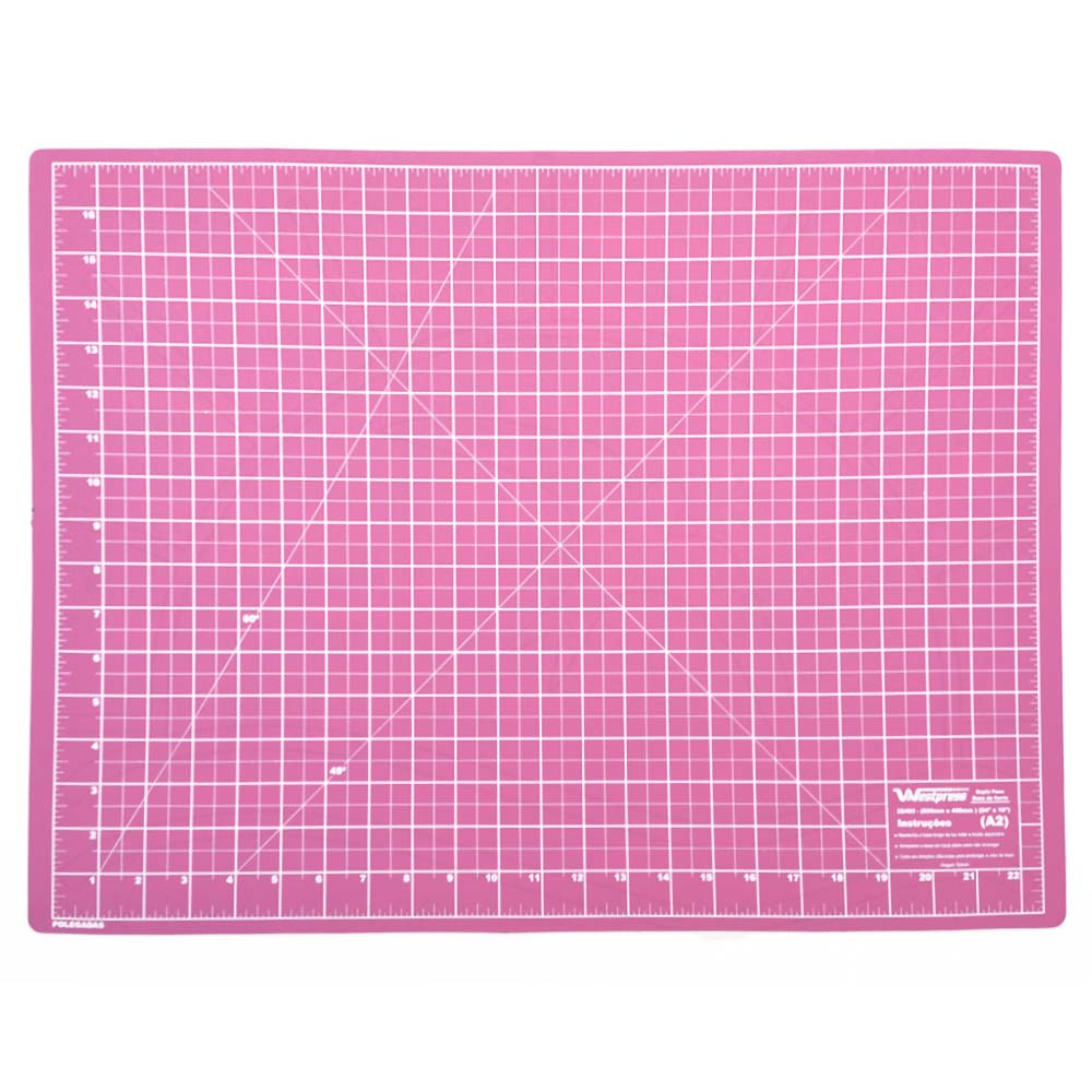 Base de Corte Rosa Dupla Face Westpress 60 x 45cm - 22493