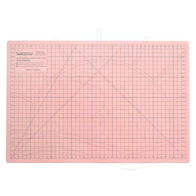 Base de Corte Dupla Face Westpress Rosa - 30x45cm
