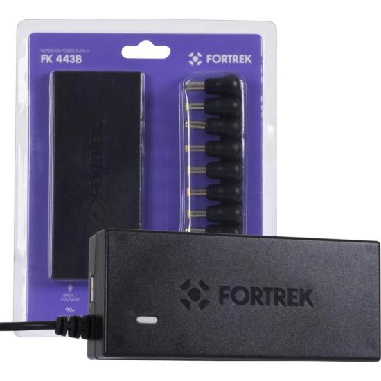 Encontraproduto.com.br - Fonte para Notebook Universal 90W com 10 Pinos Bivolt Fortrek