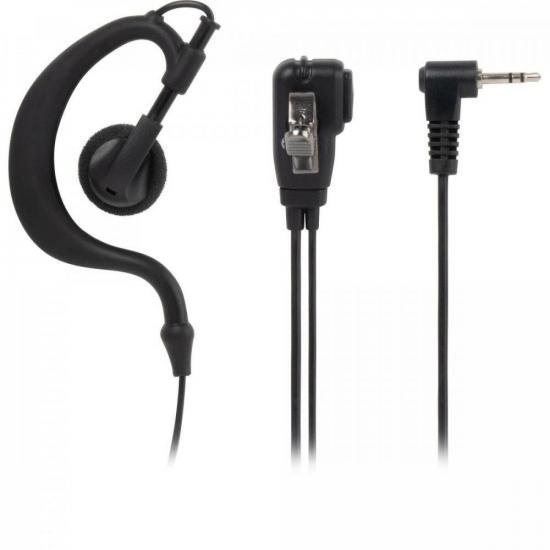 Fone Para Rádio Comunicador ComPTT MT01 Preto