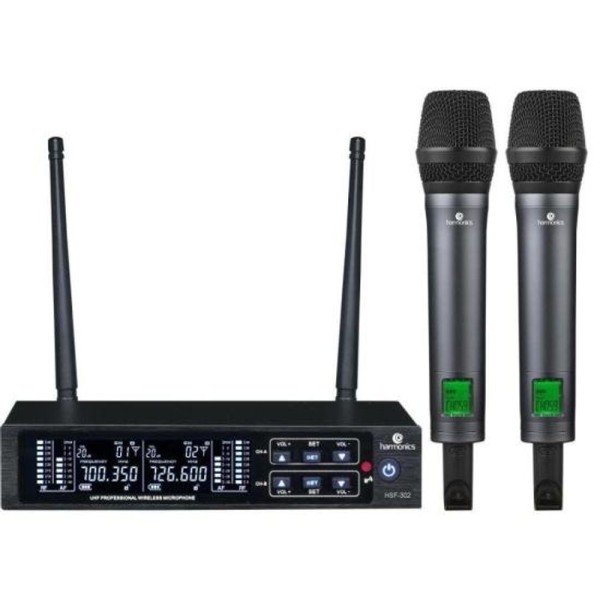 Encontraproduto.com.br - Microfone sem Fio Harmonics HSF300-2