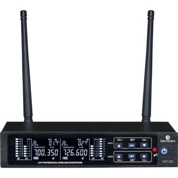 Encontraproduto.com.br - Microfone sem Fio Harmonics HSF300-2