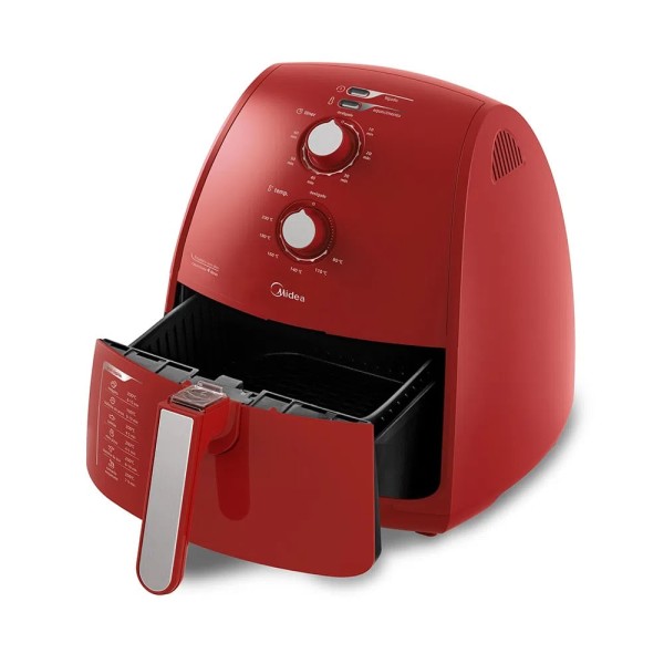 Encontraproduto.com.br - Fritadeira Sem Óleo Midea Liva 4L Vermelha 220v - FRV42