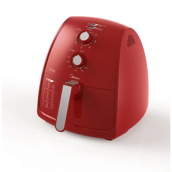 Encontraproduto.com.br - Fritadeira Sem Óleo Midea Liva 4L Vermelha 220v - FRV42
