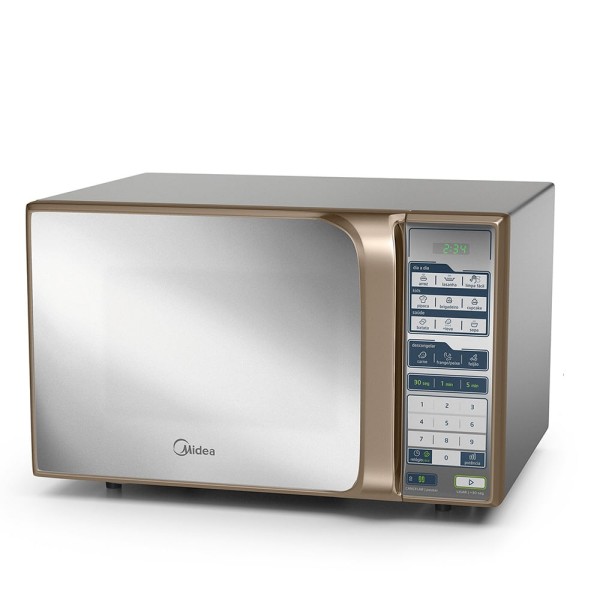 Encontraproduto.com.br - Micro-ondas Midea 31 Litros Prata Cobre Espelhado MTFS41 - 127 Volts