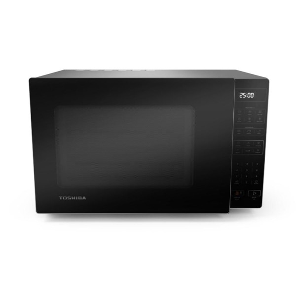 Encontraproduto.com.br - Micro-ondas Toshiba 35 Litros Cinza com Porta Preta EM35PA(GR) - 127 Volts