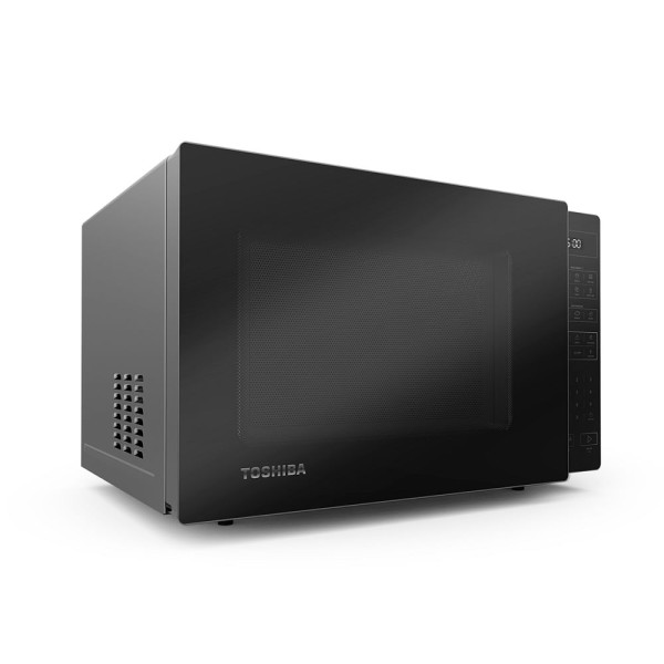 Encontraproduto.com.br - Micro-ondas Toshiba 35 Litros Cinza com Porta Preta EM35PA(GR) - 127 Volts