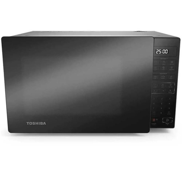 Encontraproduto.com.br - Micro-ondas Toshiba 35 Litros Cinza com Porta Preta EM35PA(GR) - 127 Volts