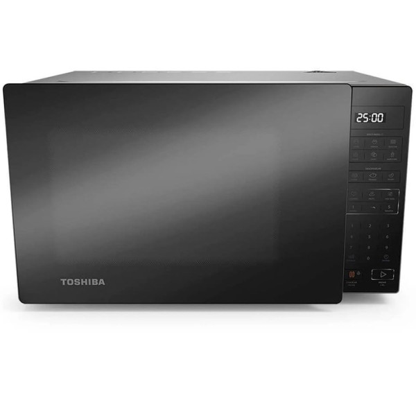 Encontraproduto.com.br - Micro-ondas Toshiba MM2-EM35PB(GM) 35L Tecnologia SmartPlate Cinza Com Porta Espelhada 220V