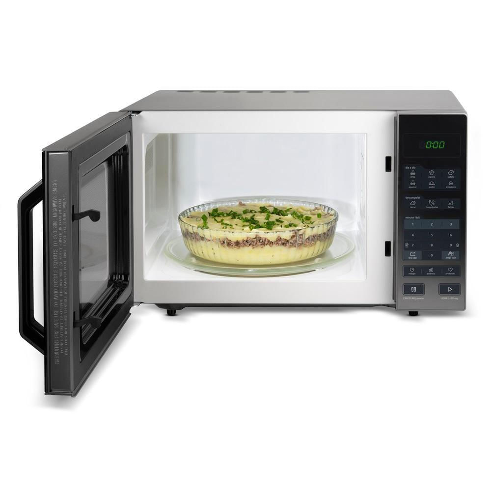 Encontraproduto.com.br - Micro-ondas Midea 27 Litros Prata Espelhado MXSA27S1 – 127 Volts