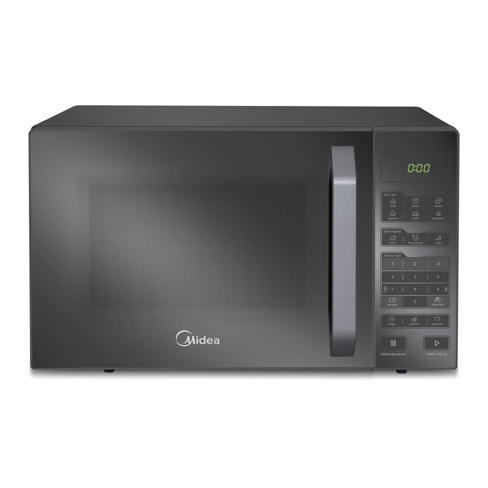 Micro-Ondas Midea 27 Litros com Puxador MXSA27S2 Prata Espelhado 220V