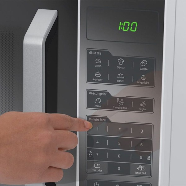 Encontraproduto.com.br - Micro-ondas Midea 35 Litros Branco Espelhado MXSA35E2 – 220 Volts