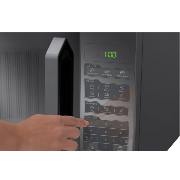 Encontraproduto.com.br - Micro-ondas 35L Grill Prata Espelhado Midea MXGA35S