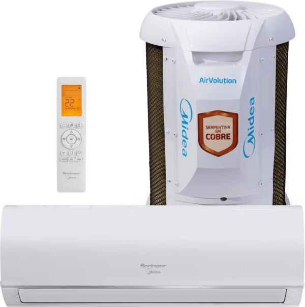 Encontraproduto.com.br - AR CONDICIONADO SPLIT 9000BTUS SPRINGER MIDEA 42AFFCI09S5 AIRVOLUTION BR 220V
