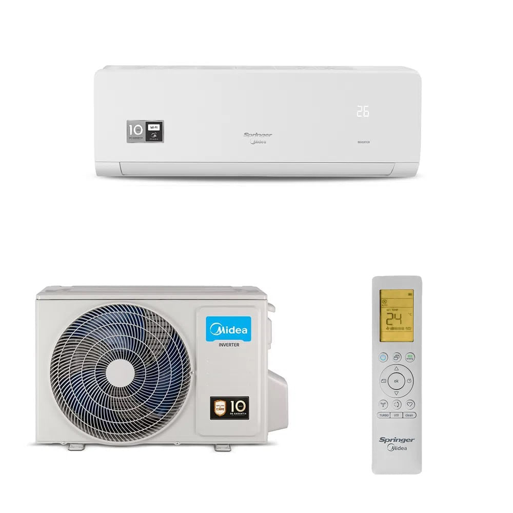 Ar condicionado Split Hi Wall Inverter Springer Xtreme Save Connect 24.000 Btus Quente e Frio 220v
