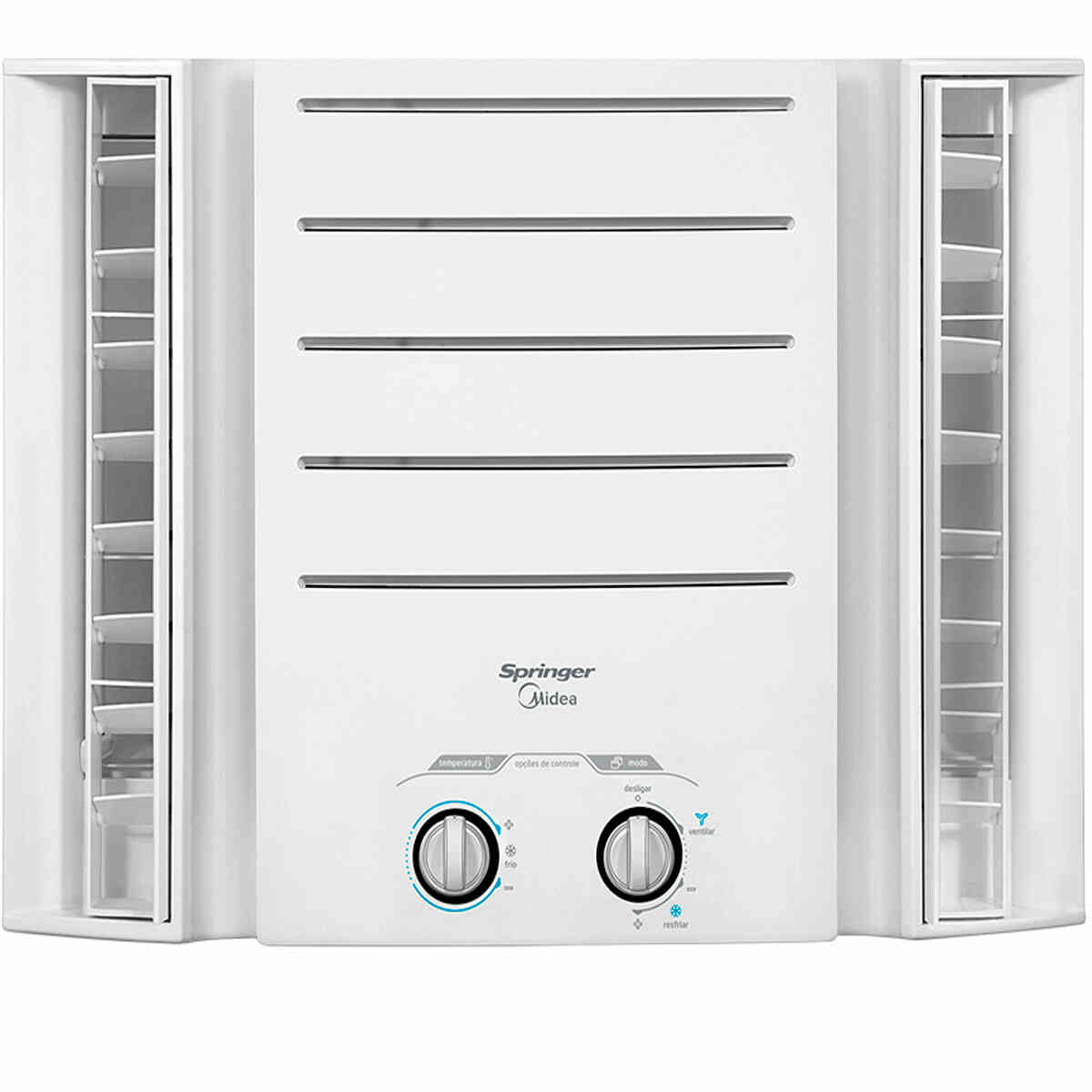 Encontraproduto.com.br - Ar Condicionado Janela Mecânico Springer Midea 10000 BTUs Frio 110V QCK108BB