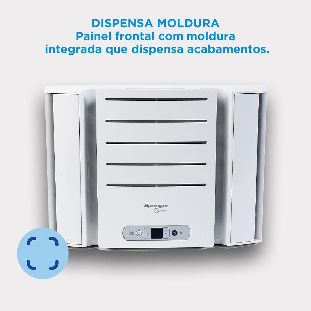 Encontraproduto.com.br - Ar Condicionado Janela Eletrônico Springer Midea 7500 BTUs Frio 220V QCK075RB