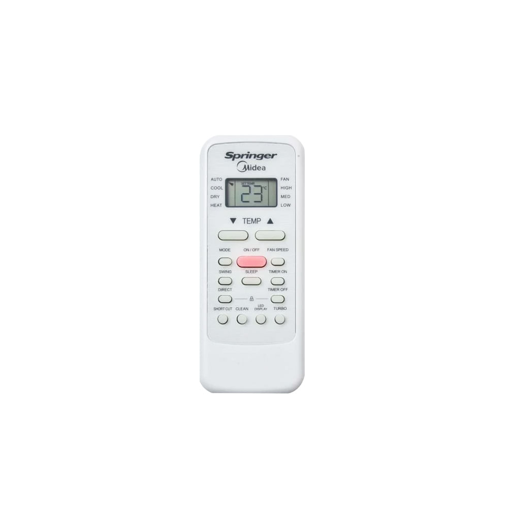 Encontraproduto.com.br - Ar Condicionado Janela Eletrônico Springer Midea 7500 BTUs Frio 220V QCK075RB