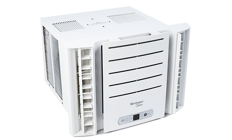 Encontraproduto.com.br - Ar Condicionado Janela Eletrônico Springer Midea 7500 BTUS Frio 110V QCK078RB