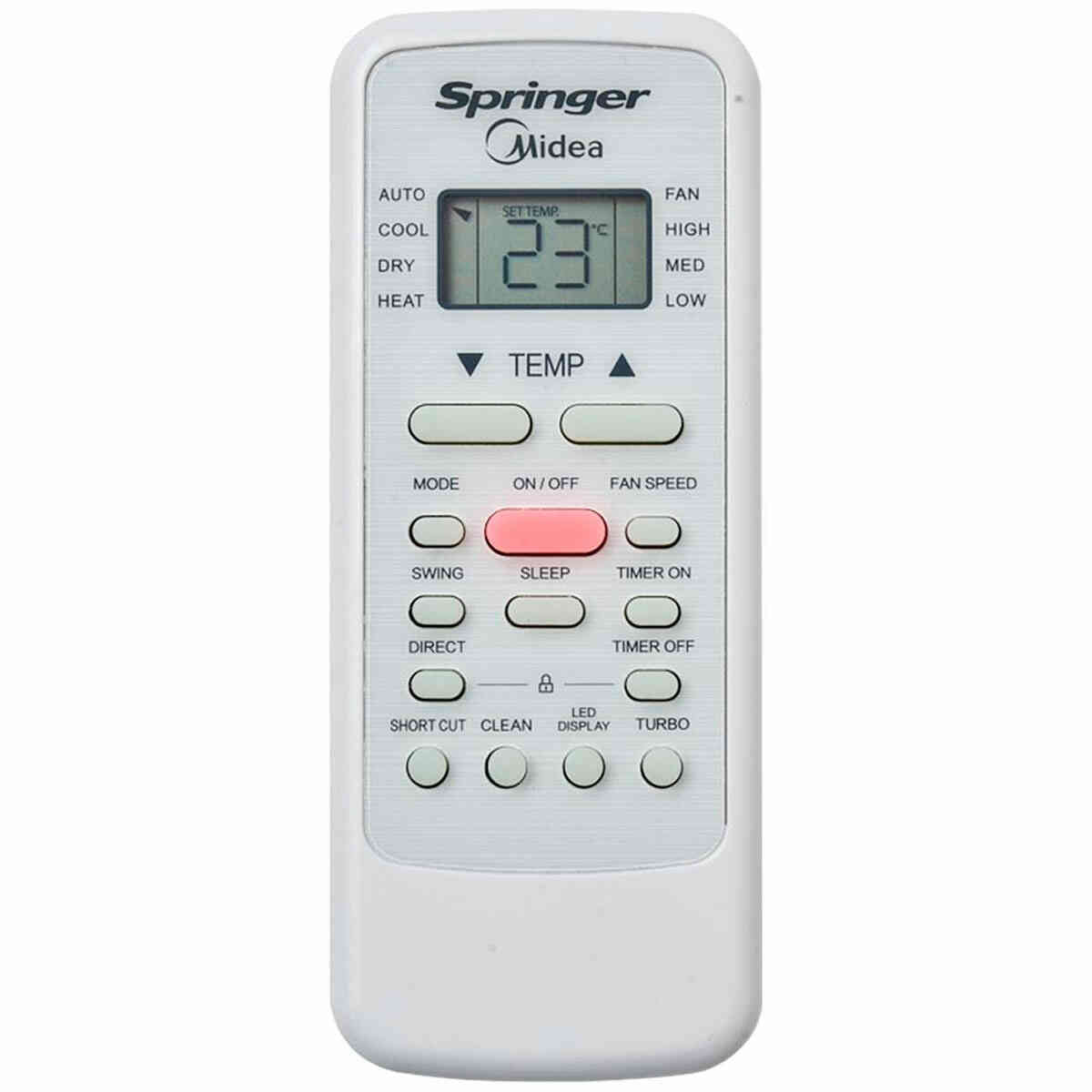 Encontraproduto.com.br - Ar Condicionado Janela Eletrônico Springer Midea 7500 BTUS Frio 110V QCK078RB