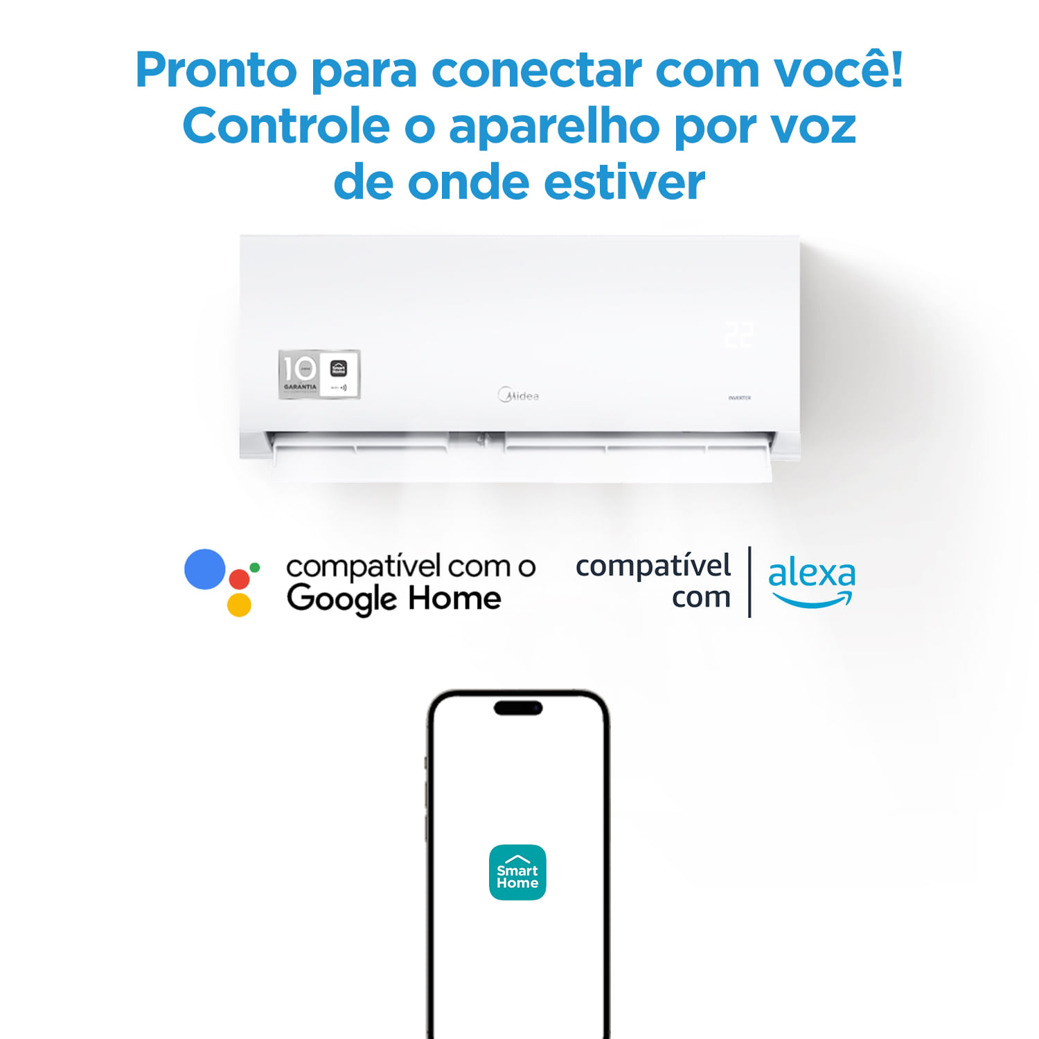 Encontraproduto.com.br - Ar Condicionado Split Inverter Springer Midea Xtreme Save Connect 18000 BTUS Frio 220V 38AGVCI18M5