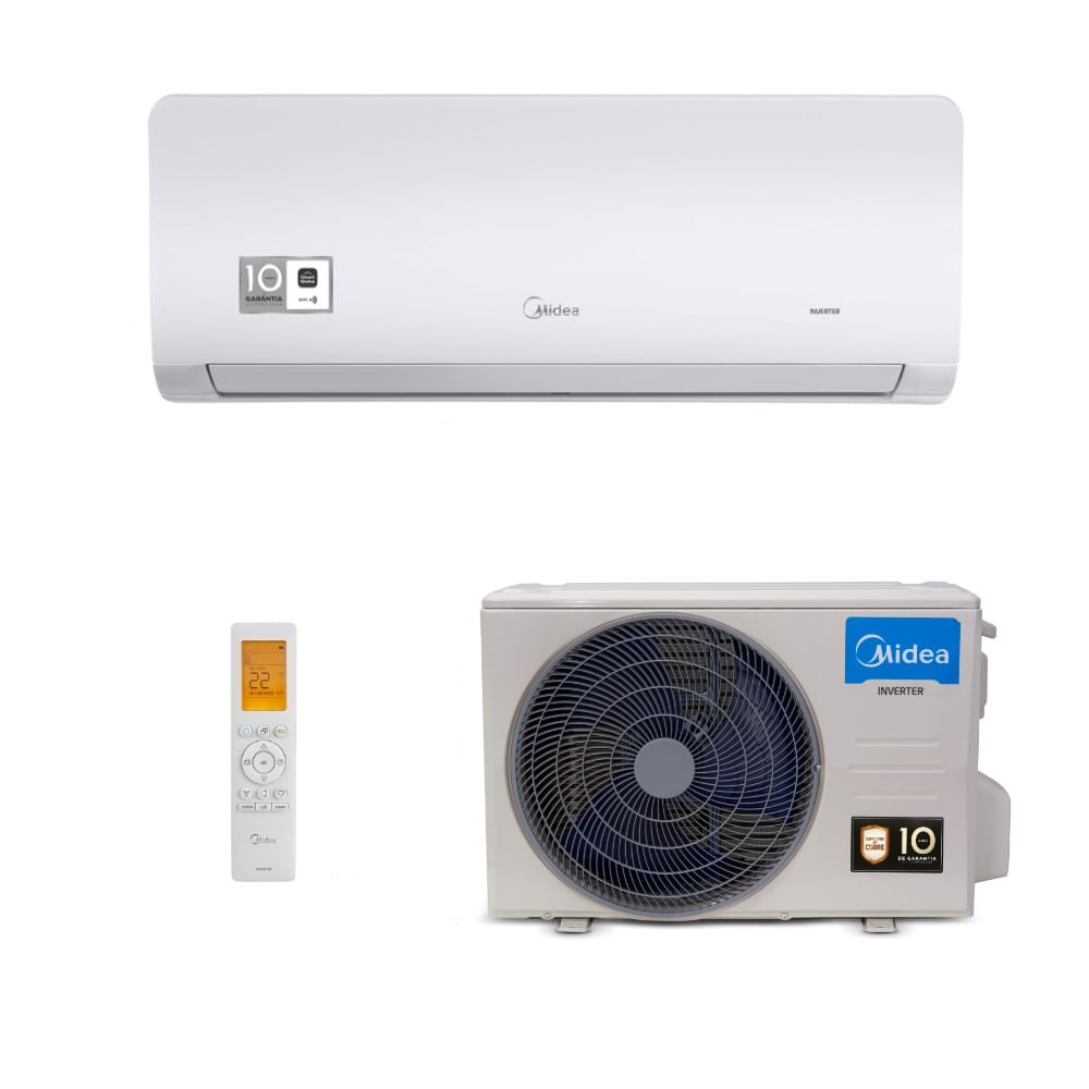 Encontraproduto.com.br - Ar Condicionado Split Hi Wall Inverter Springer Midea Xtreme Save Connect 12000 BTU/h Quente e Frio 42AGVQI12M5 – 220 Volts