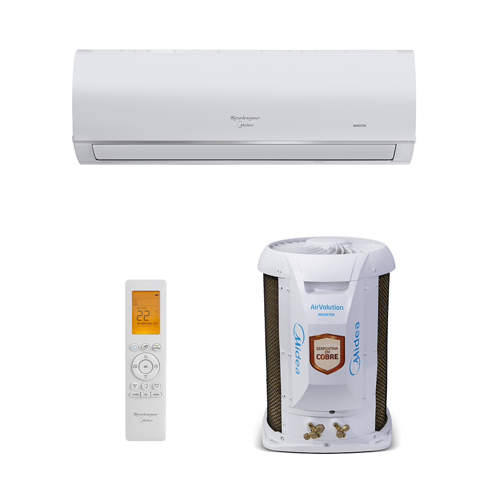 Encontraproduto.com.br - Ar Condicionado Split Hi Wall Inverter Springer Midea Airvolution Conect 9.000 BTUS Frio 220v R-32