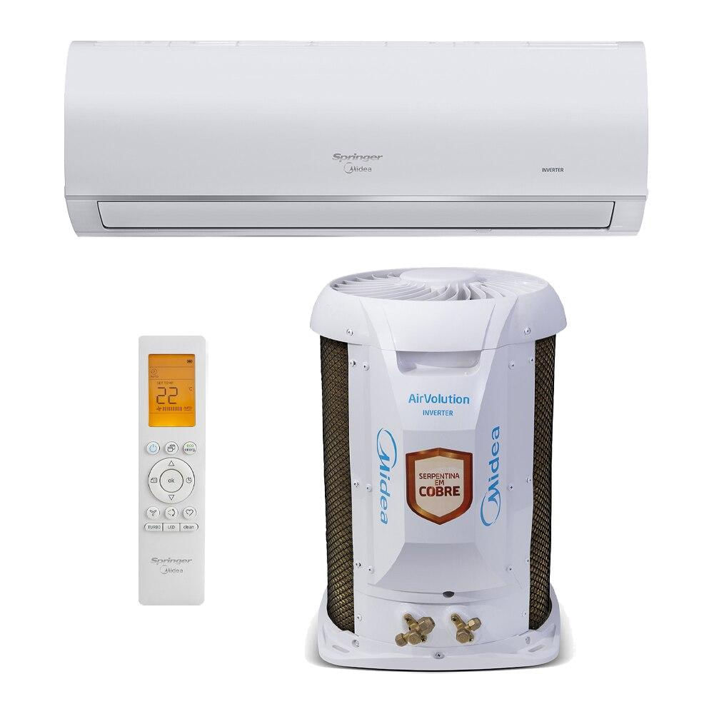 Encontraproduto.com.br - Ar Condicionado Split Springer Midea Airvolution Connect Inverter 22000 BTUs Frio 220V 38TVCI22S5