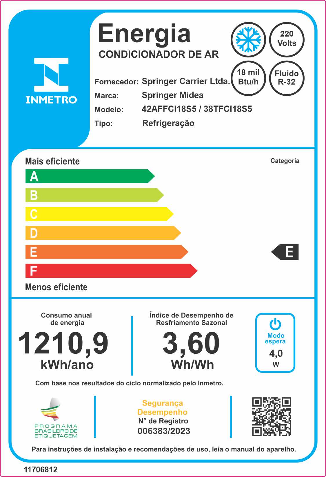 Encontraproduto.com.br - Ar Condicionado Split Hi Wall Springer Midea Airvolution 18.000 Btus Frio 220v R-32