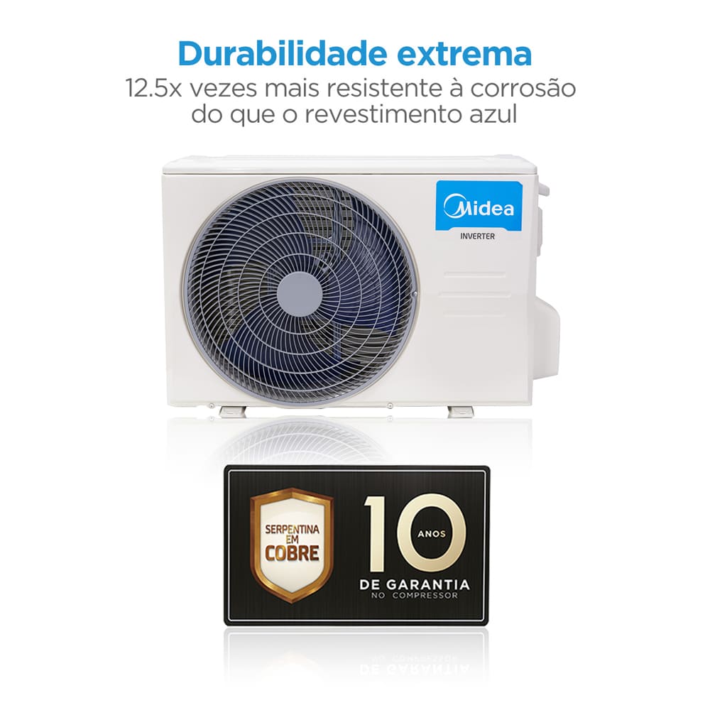 Encontraproduto.com.br - Ar Condicionado Split Hi Wall Inverter Springer Midea Xtreme Save Connect 12000 BTU/h Quente e Frio 42MGVQI12M5 – 220 Volts