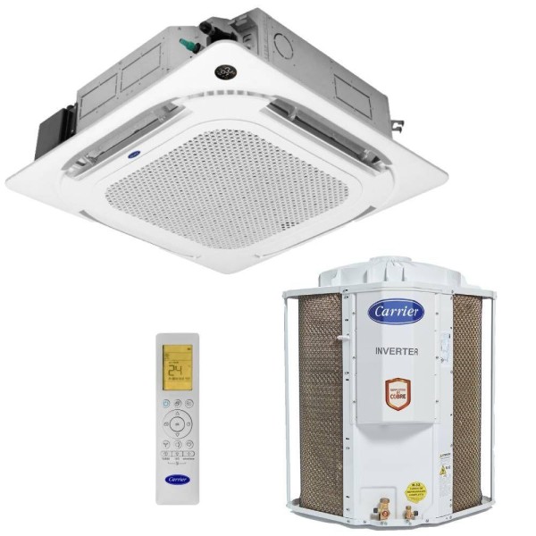 Encontraproduto.com.br - Ar Condicionado Split Cassete Inverter Carrier Connect R-32 36000 BTUs Quente/frio 220V Monofásico