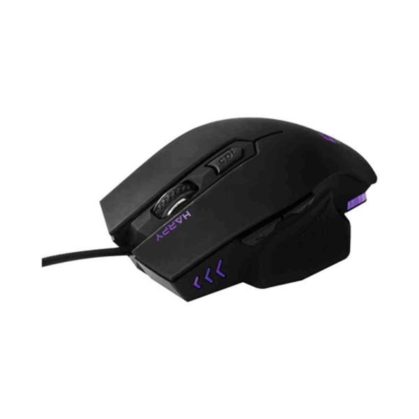 Encontraproduto.com.br - Mouse Gamer USB HARPY 3200DPI LED Multicolorido Preto C3 TECH MG-100BK