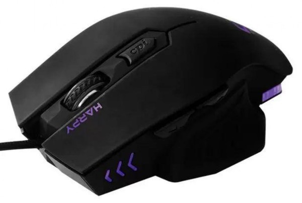 Encontraproduto.com.br - Mouse Gamer USB HARPY 3200DPI LED Multicolorido Preto C3 TECH MG-100BK